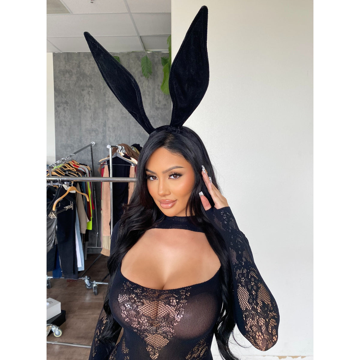 Bendable bunny ears (Black)