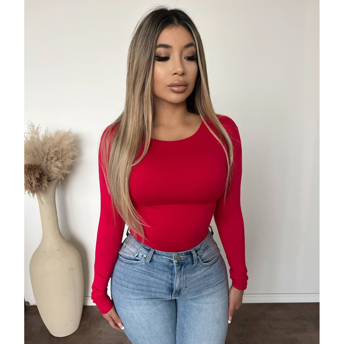 Shayla long sleeve (Red)