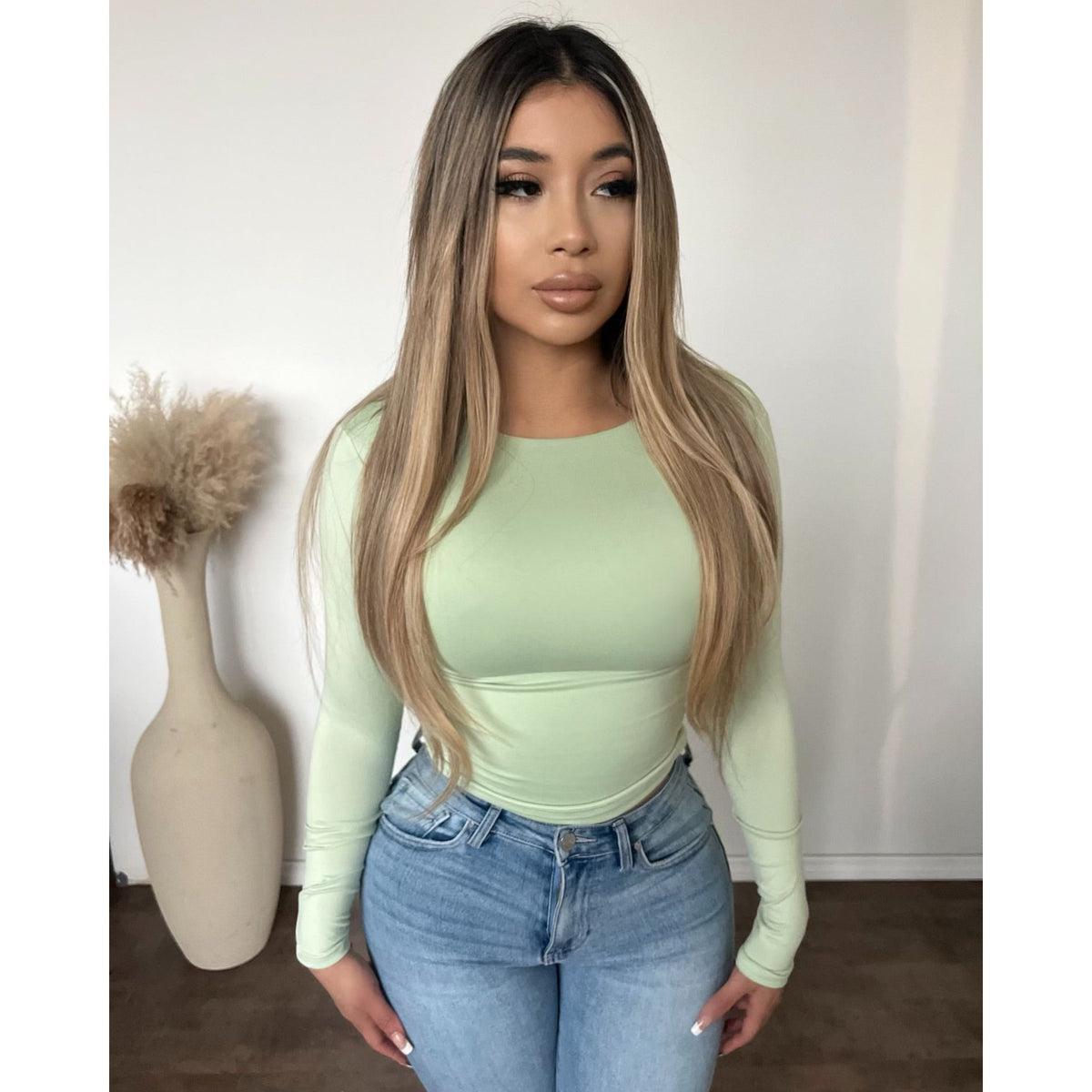 Shayla long sleeve (Pistachio)