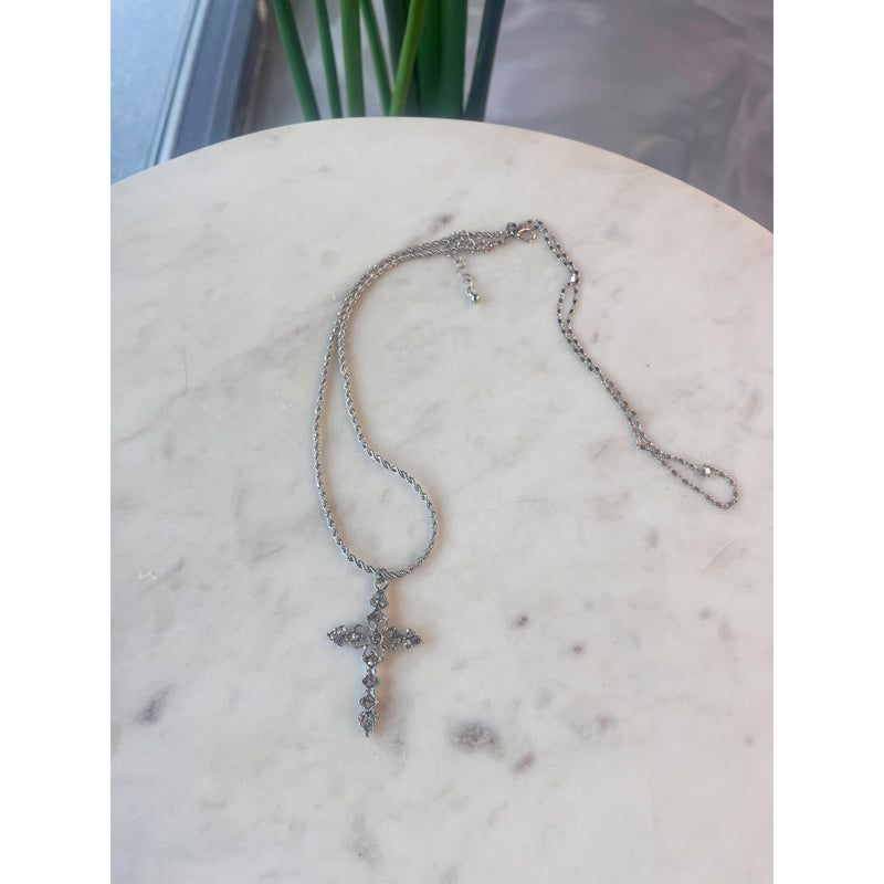 Cross Necklace (Silver)