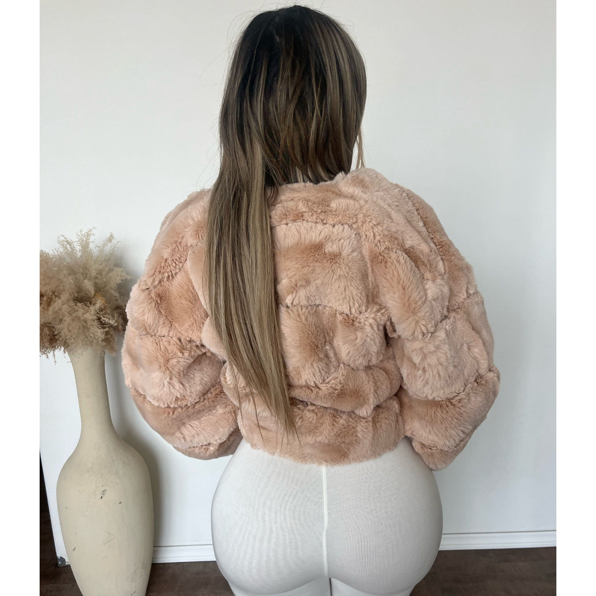 Iris Crop jacket (Blush)