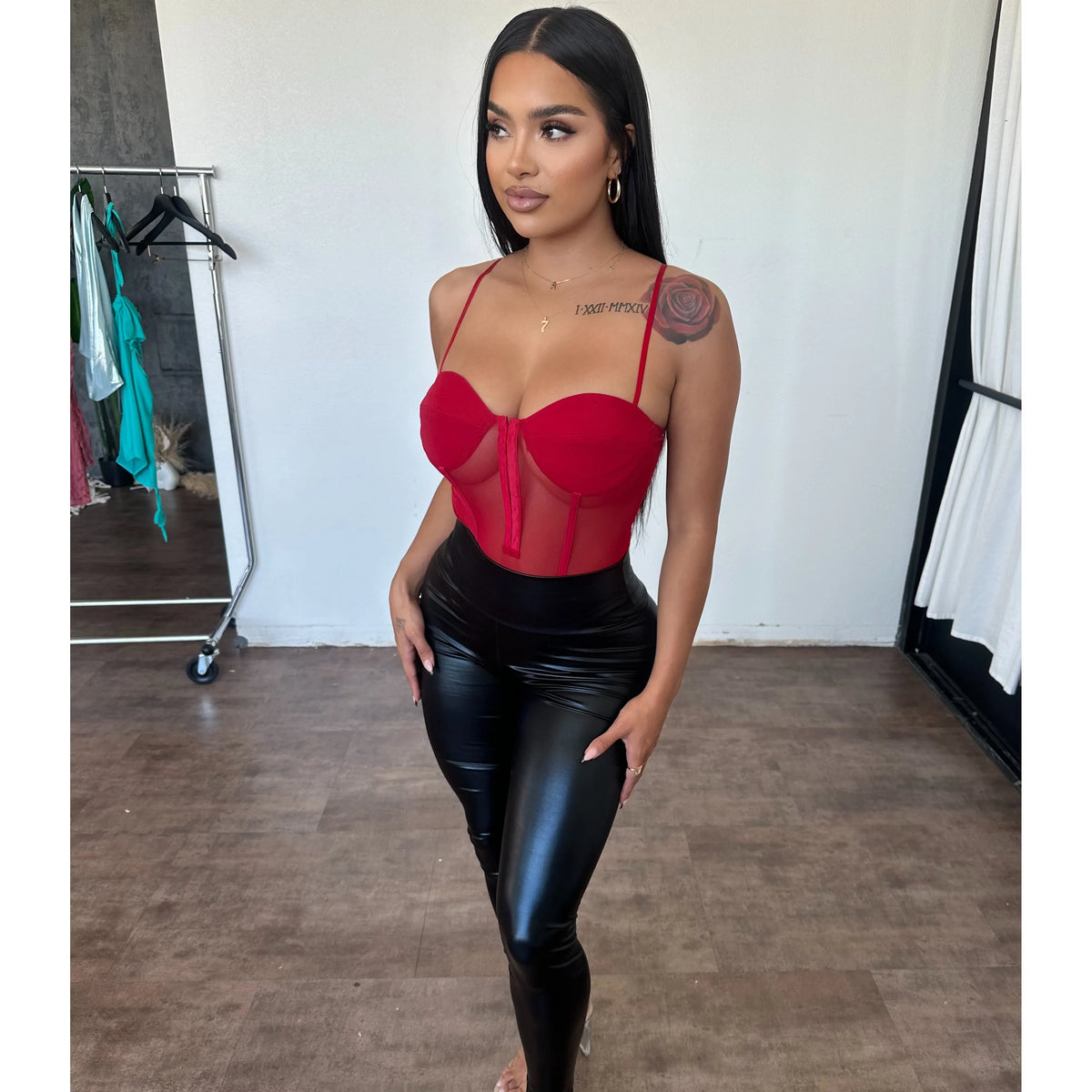 Stella Bodysuit (Red)